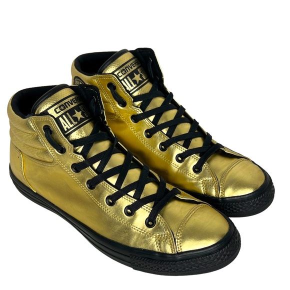 Converse Other - Converse Chuck Taylor All Star CTAS Fresh Metallic Gold Hi Top Shoes Size 11.5